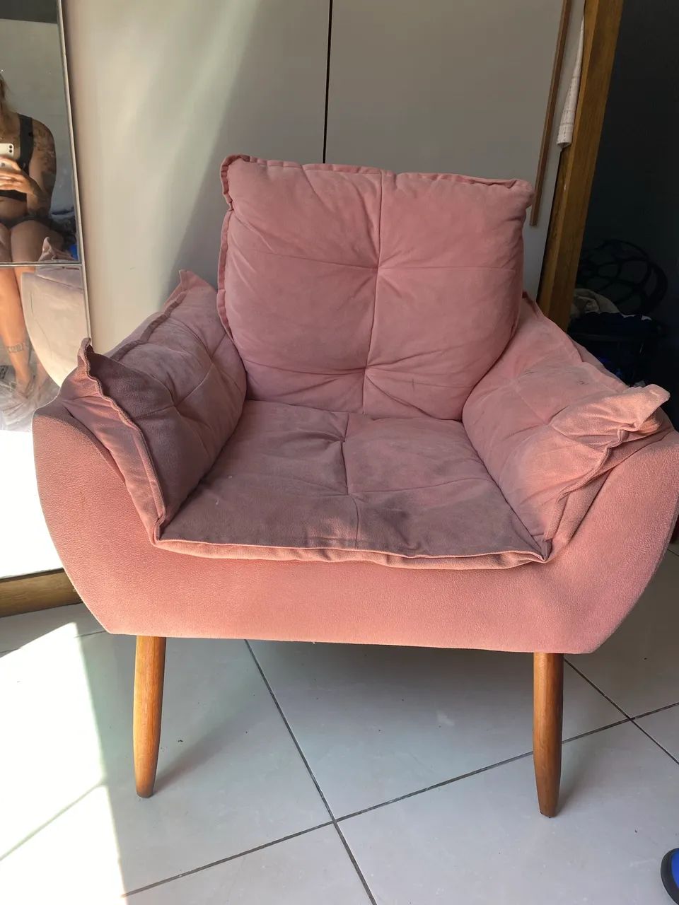 Poltrona  rosa 