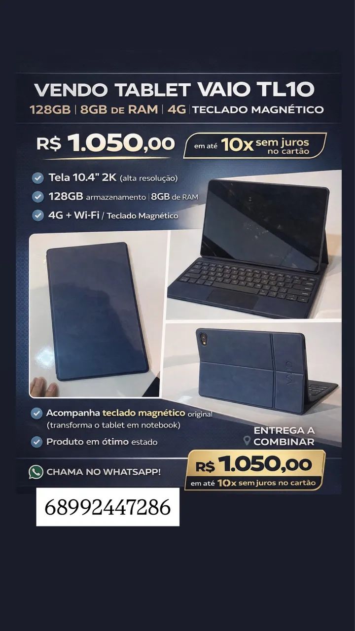 Vendo tablet Vaio 