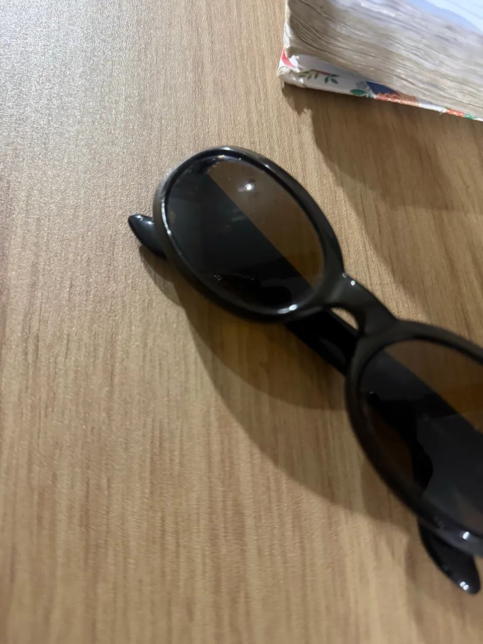 Óculos de sol princesa vintage lindo preto oval  - Foto 4
