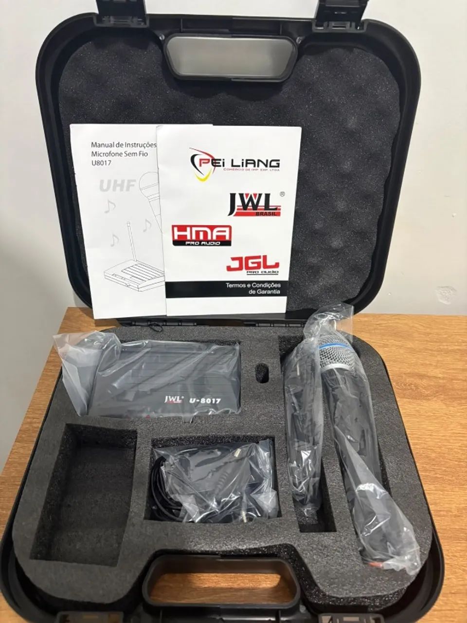MICROFONE SEM FIO JWL BRASIL U-8017 ? NOVO! - Foto 2
