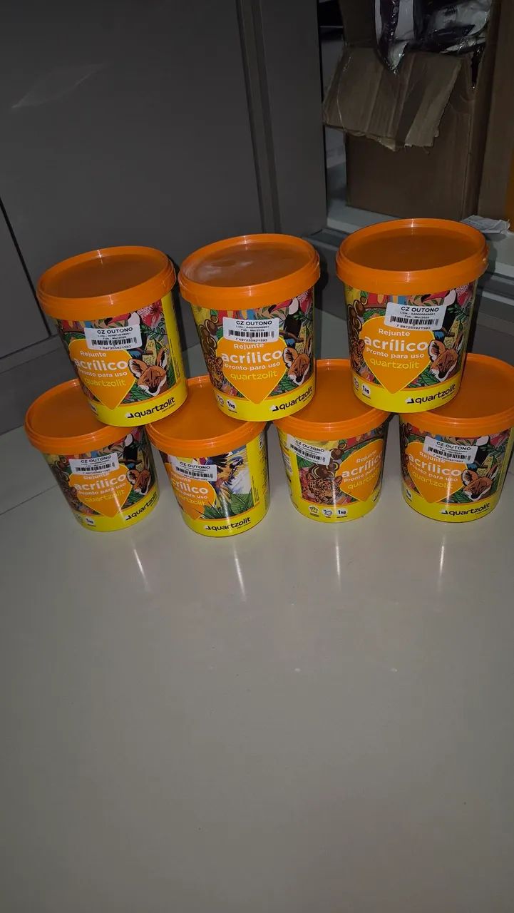 Rejunte acrílico quartzolit - cinza outono