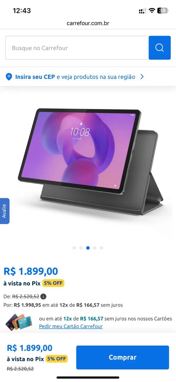 Tablet Lenovo Idea Tab com Caneta e Capa - Foto 4