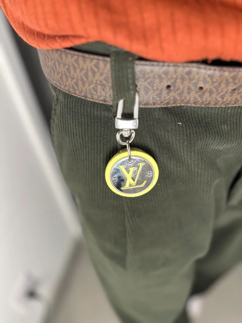 Chaveiro Louis Vuitton Verde Limão  - Foto 4