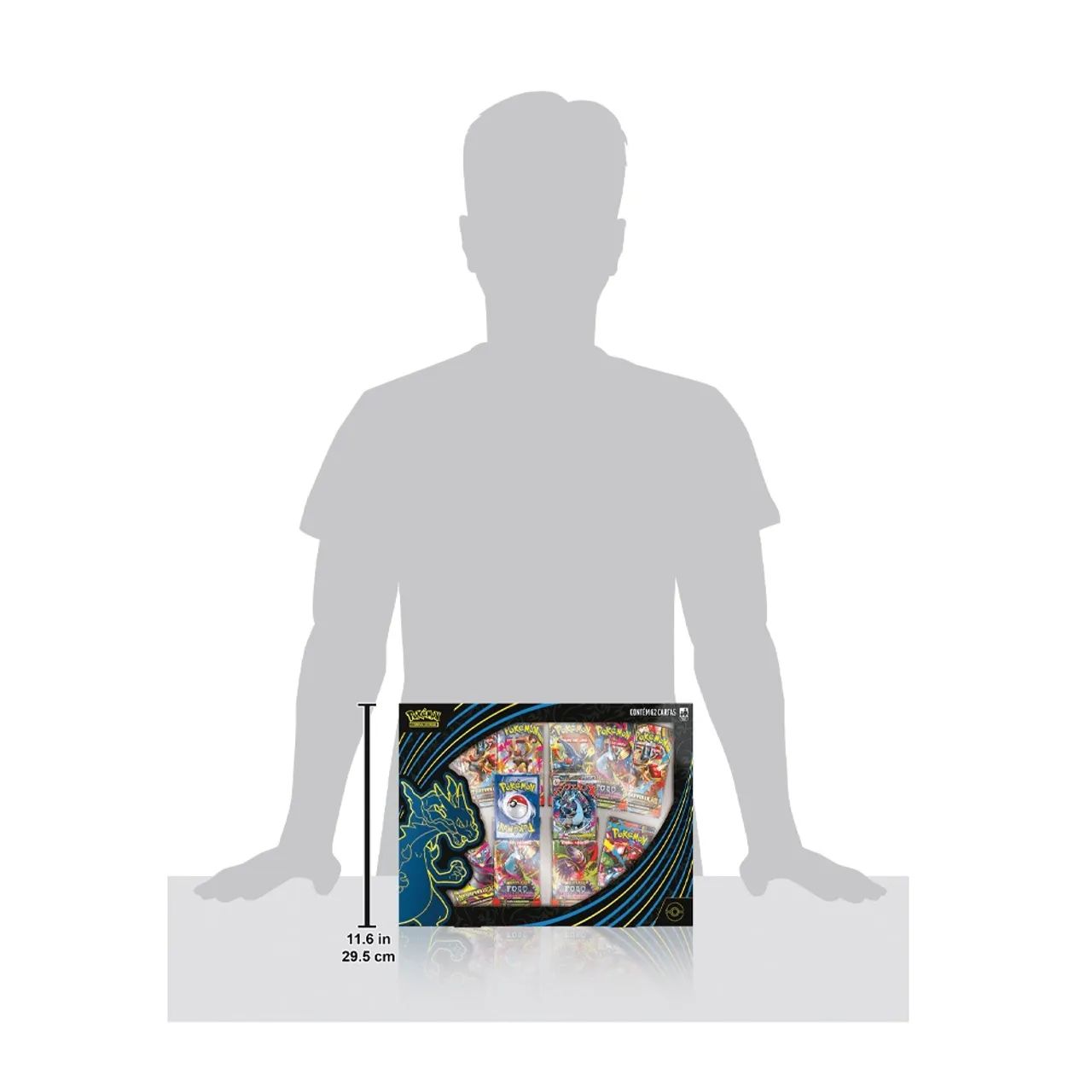 Box Coleção Mega Charizard X EX - Pokémon TCG | Original COPAG - Foto 3