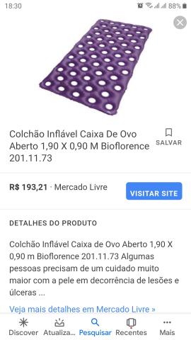 Colchão inflável caixa de ovo, poucos dias de uso - Foto 4