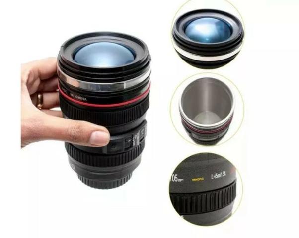 Copo Térmico com Lente Câmera x 12x R$ 6,99 x Entrega Grátis - Foto 4