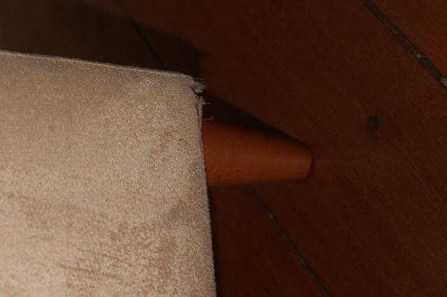 Sofá Cama em Tecido Bege 83cm x 206cm x 73cm - Foto 7