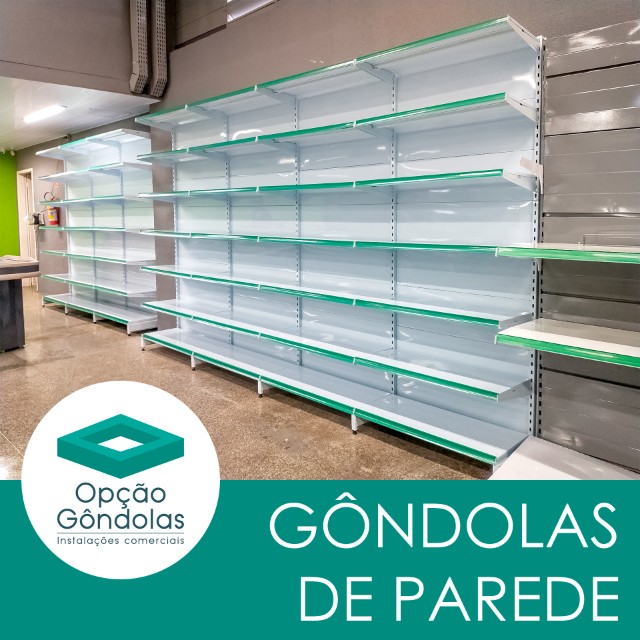 Gôndolas para farmácias e lojas