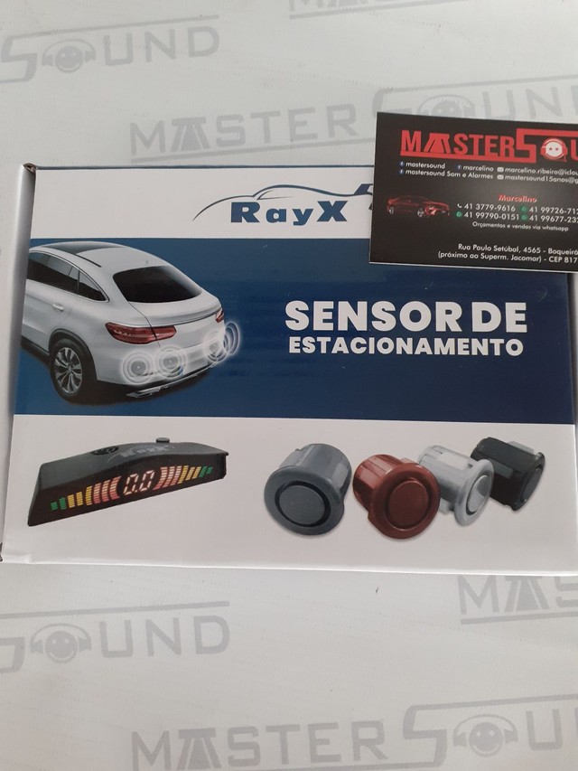 Sensor de estacionamento. Grande.  Prata. Garantia. Novo. Instalado.  - Foto 4