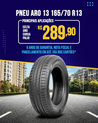 PNEU R13 ROADX NOVO 165 70 Carros vans e utilit rios Santa