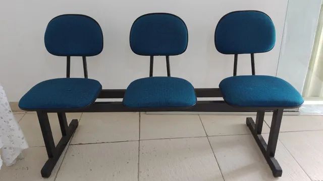 Assento 3 lugares Azul