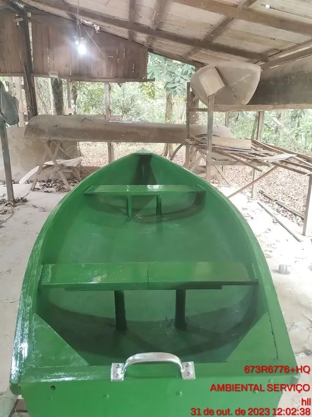 Canoa de fibra de vidro na promoção  - Foto 2