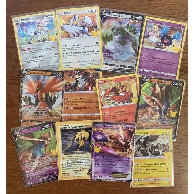 Lote 10 Cartas Pokémon Gx Em Português Cartas Brilhantes Sem