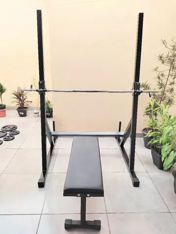 Agachamento sumo com anilhas - BRNSHOP - Barra de Musculação - Magazine  Luiza