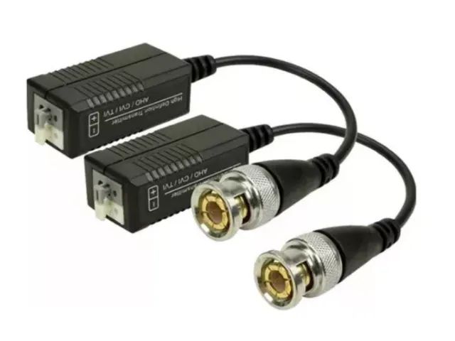 Kit 10 Pares Balun Passivo Engate Rápido Hdcvi Cftv Ahd - Foto 2