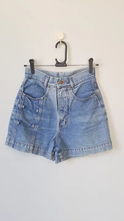 Short jeans vintage feminino - Tamanho P