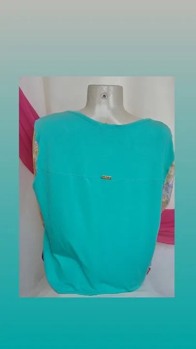 BLUSA EM CREPE DE MALHA C/RENDA - Foto 3