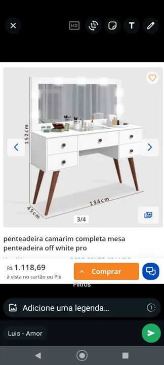 Penteadeira Camarim  - Foto 2