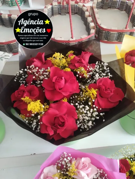 Buquê de Rosas vamos presentear chegou a hora