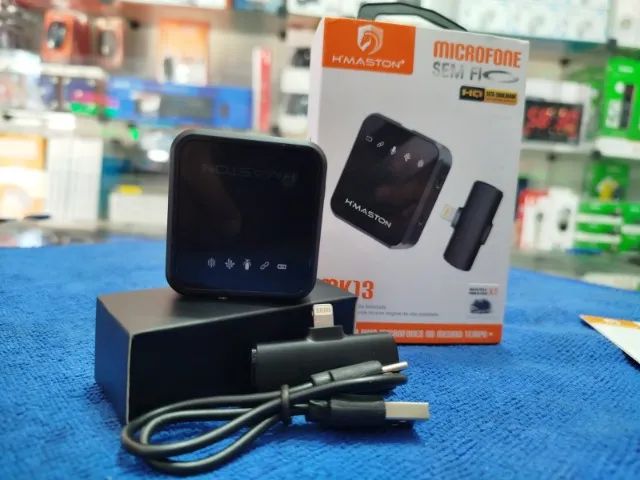 Microfone sem fio iphone mk13(Distribuidora Jk Eletrônicos Honestidade e Qualidade é Aqui) - Foto 3