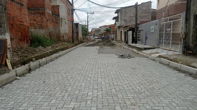 Pavimentação em piso intertravado - bloco de concreto