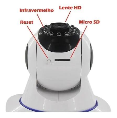 Câmera wi-fi babá eletrônica com sensor de movimento e visão noturna - Foto 4