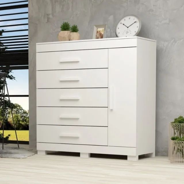 Cômoda 5 Gavetas com Sapateira Rayane  - ACP MÓVEIS - Foto 4