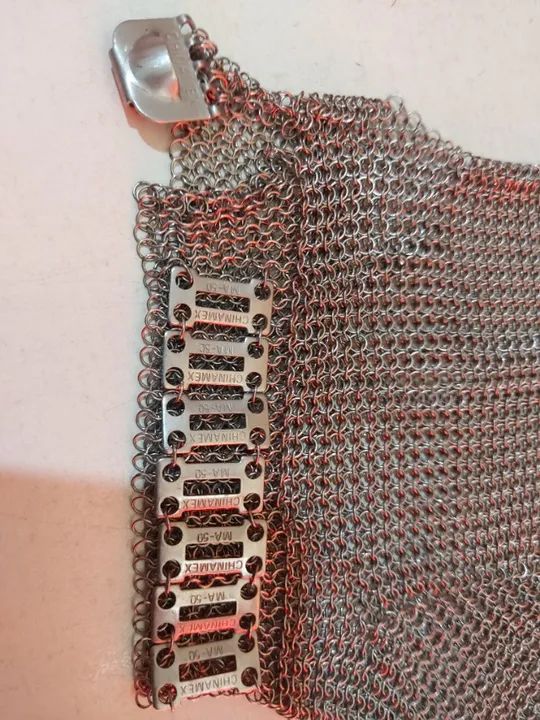 Luva De Segurança Malha Aço Inox Açougue Anticorte Chinamex - Foto 5