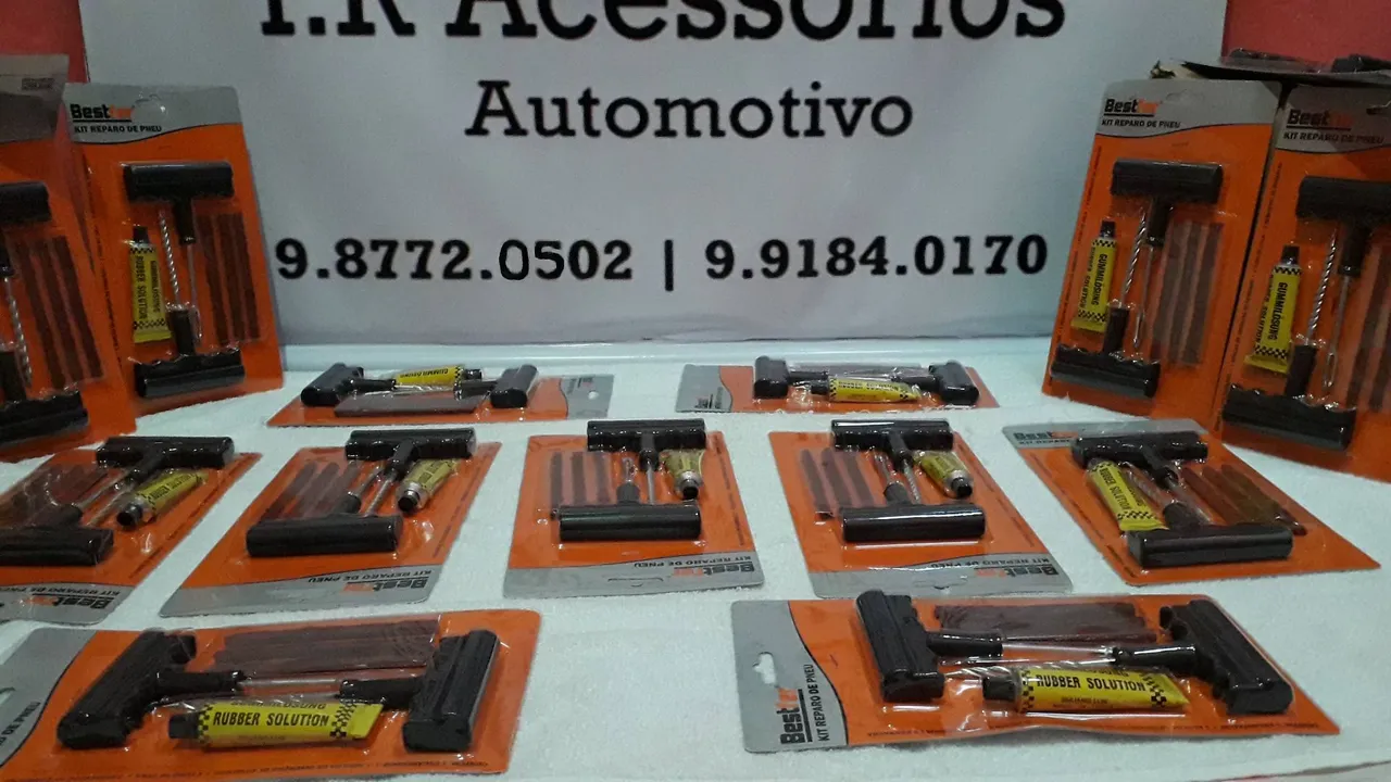 Kit de borracheiro com 6 peças aceito cartão!