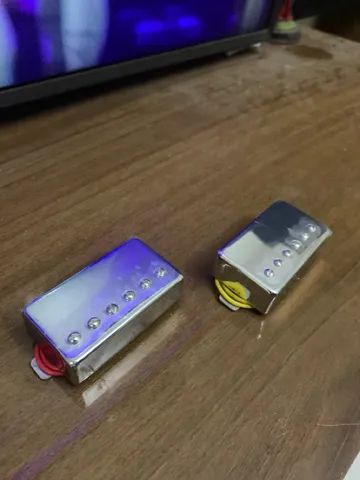 Set captadores humbucker capa cromada - Foto 3