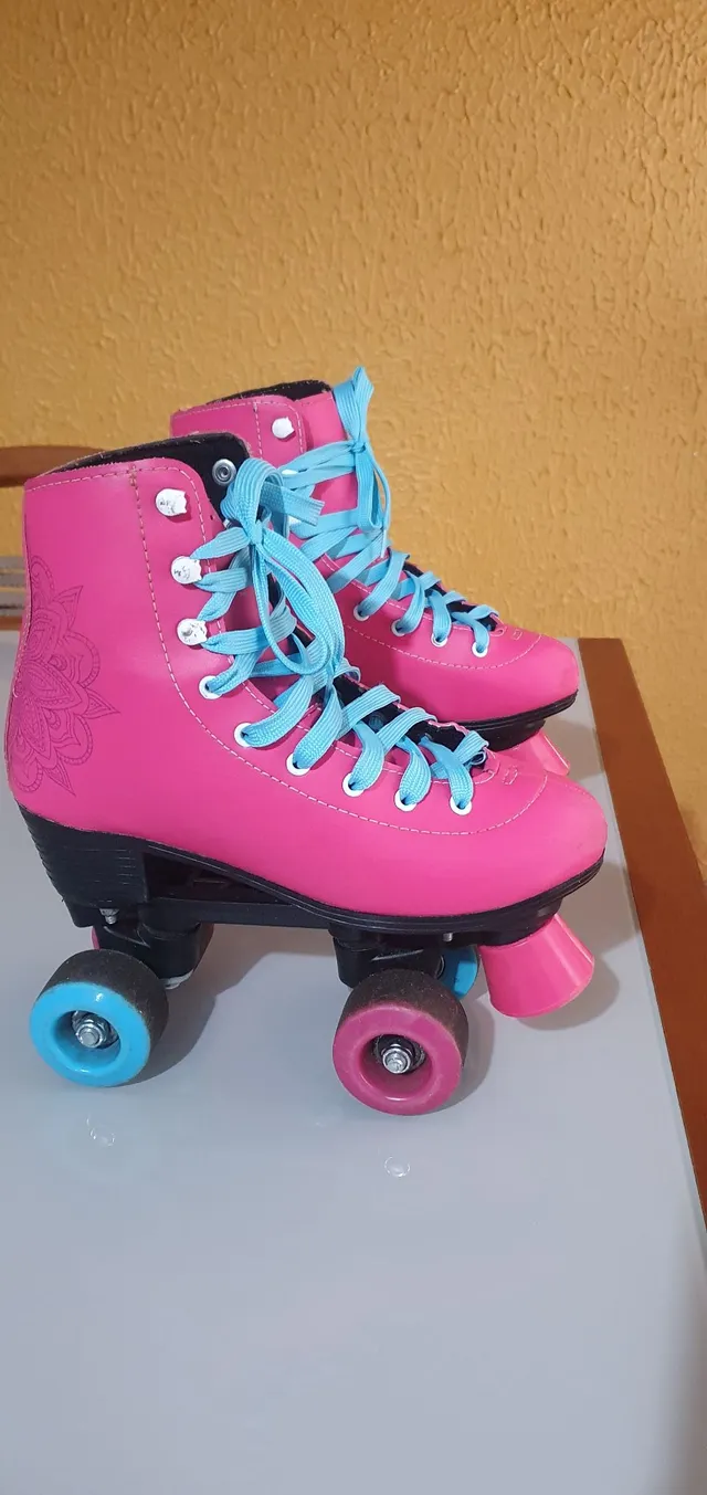 Patins Infantil In Line 39 ao 42 - Astro Toys - Rosa