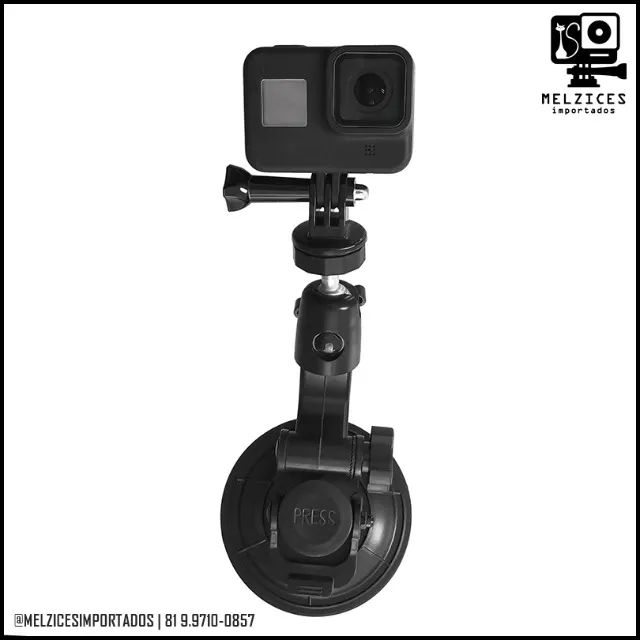 Ventosa Robusta de 9cm Para GoPro e similares - Foto 4