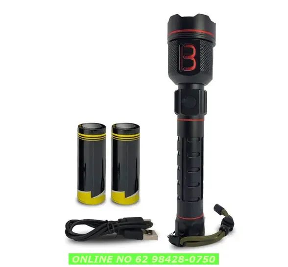 Lanterna Tática Militar Resistente A Chuva Alcança 500 Metros - Foto 2