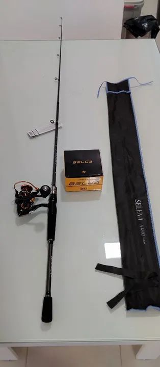 Kit pesca carbono albatroz novo $ 150