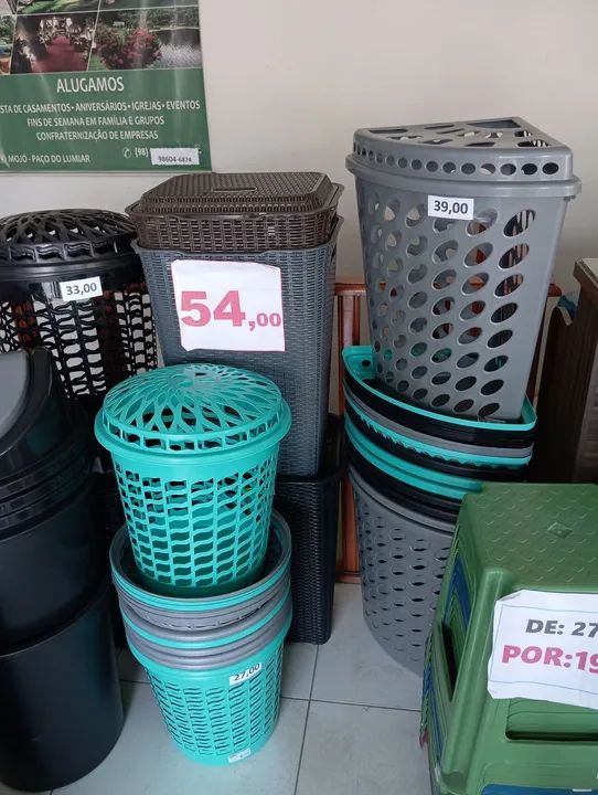 Roupeiro ou cesto de roupa suja em vários modelos e preços  - Foto 2
