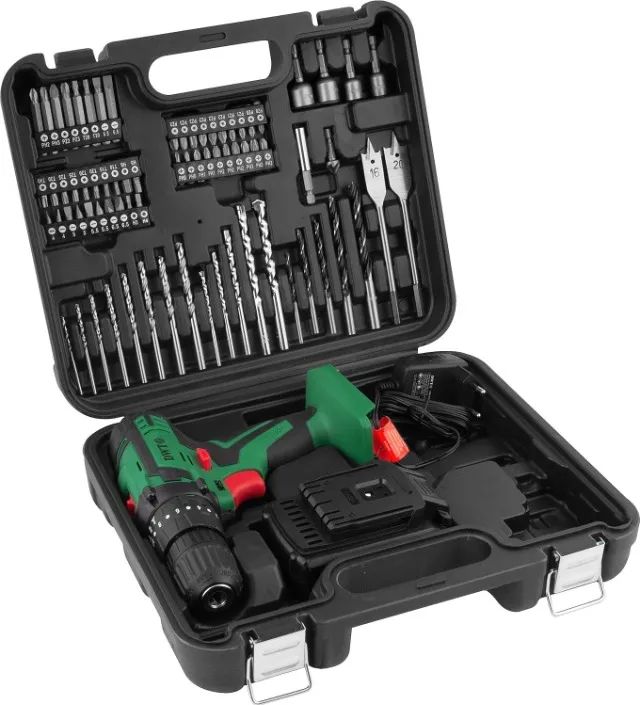 Parafusadeira Furadeira 12V Profissional Dwt Vonder com Impacto + Maleta com 74 acessórios - Foto 2
