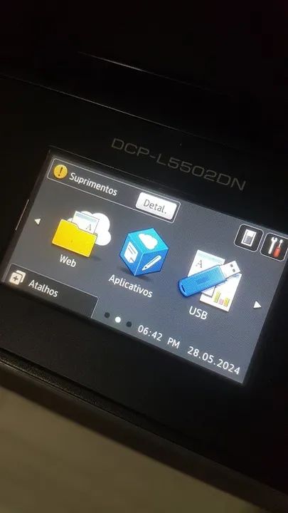 Impressora multifuncional Laser Brother DCP-L5502DN alto volume