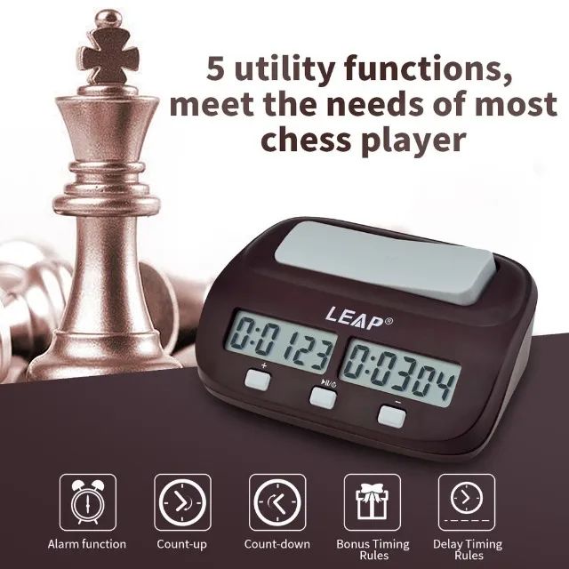 Relogio Digital Chess Timer Pq99075 - Foto 4