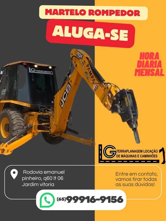 Aluga-se Escavadeira pc  Retroescavadeira mini  pá carregadeira bobcat limpeza  - Foto 2
