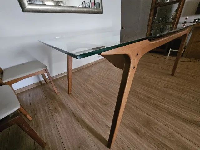 Mesa 6 Lugares Tok Stok Linda, Design Assinado, 1,90m 0,85m