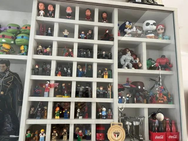 Quadro com Legos (similares), Funkos Pop e outros (Marvel, Dragon Ball, DC) - Foto 4