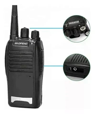 Kit 2 Rádios Comunicador Walk Talk Baofeng Bf 777s