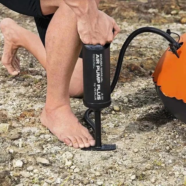 Bomba de Ar Manual De Encher Piscina Boia Infláveis Colchão Inflável Air Pump Vg Plus - Foto 2