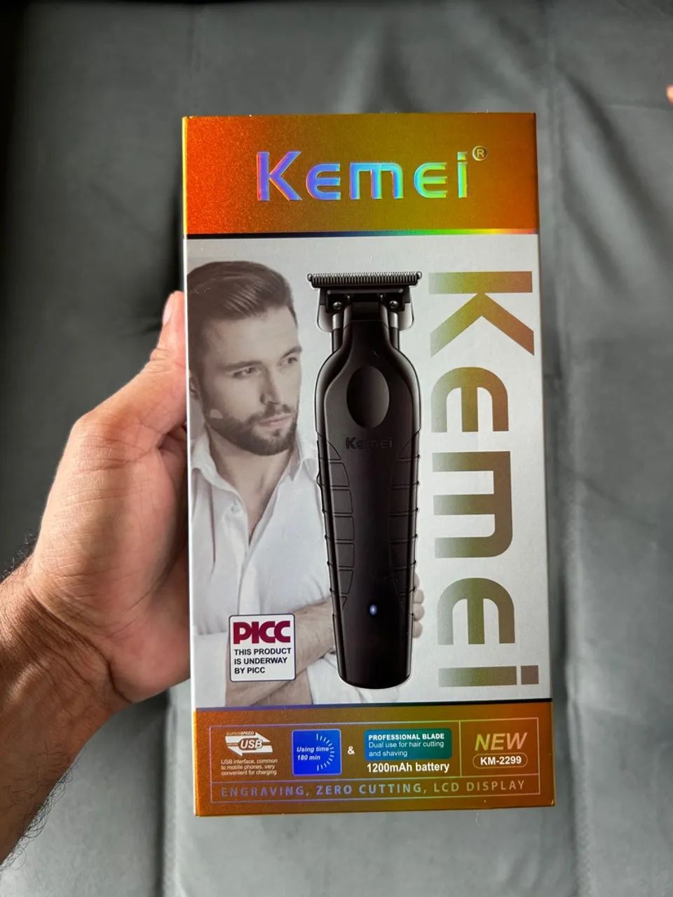 Máquina barbear Kemei  - Foto 2