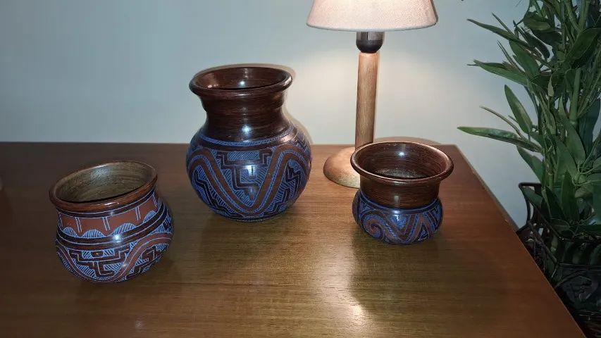Vasos de diversos tamanhos em Cerâmica estilo Marajoara - Foto 4