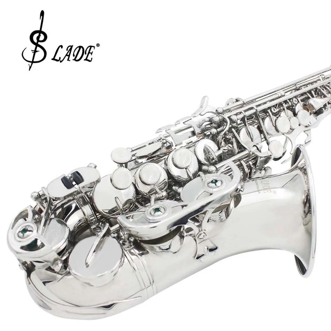 R$ 1.599,90 Saxofone Soprano Curvo Prata - Novo - Foto 3