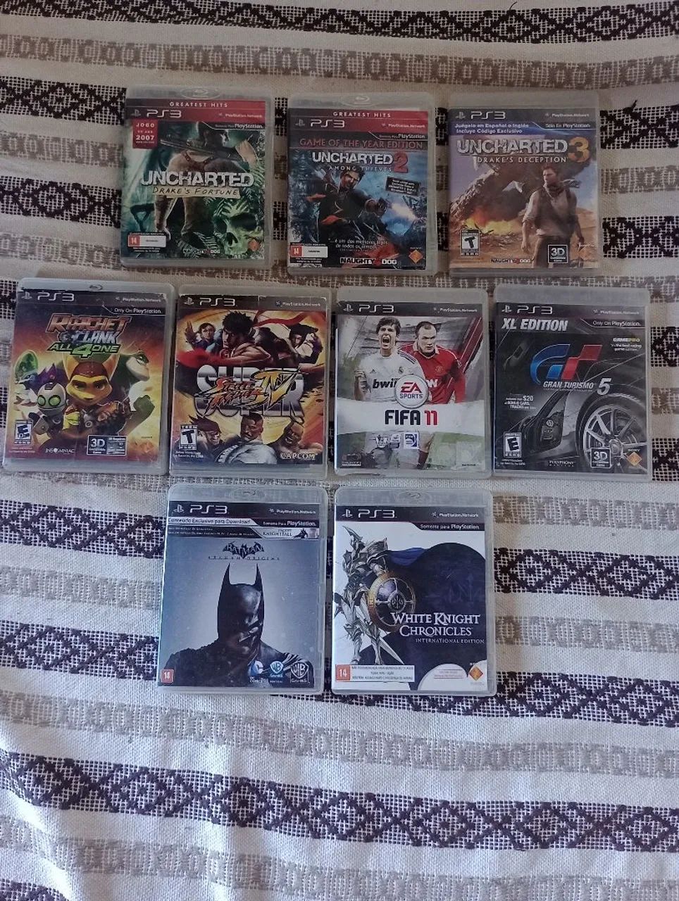  jogos PS3 - Uncharted, FIFA, Batman, Gran Turismo e muito mais!