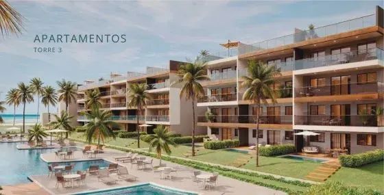FLATS EM PORTO DE GALINHAS BEIRA-MAR | HABITÁ HOME RESORT | 3 QUARTOS 80M² | SEU VERDADEIR - Foto 4