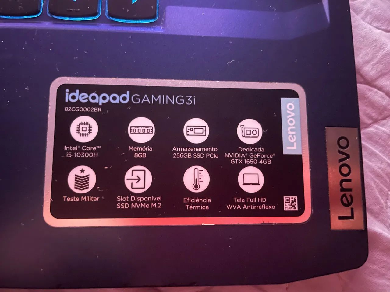 Notebook Idealpad Gaming3i