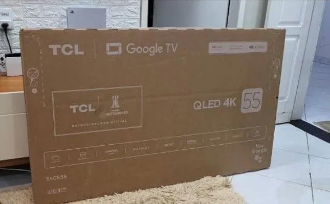 TV Smart TCL 55" 4K QLED NOVA com a Caixa + Nota Fiscal na Garantia